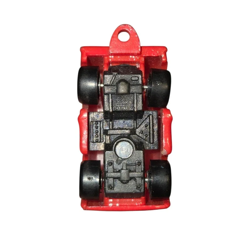 1987 Galoob Micro Machines 1970s Chevrolet Van Red w/ Black, Orange, Yellow